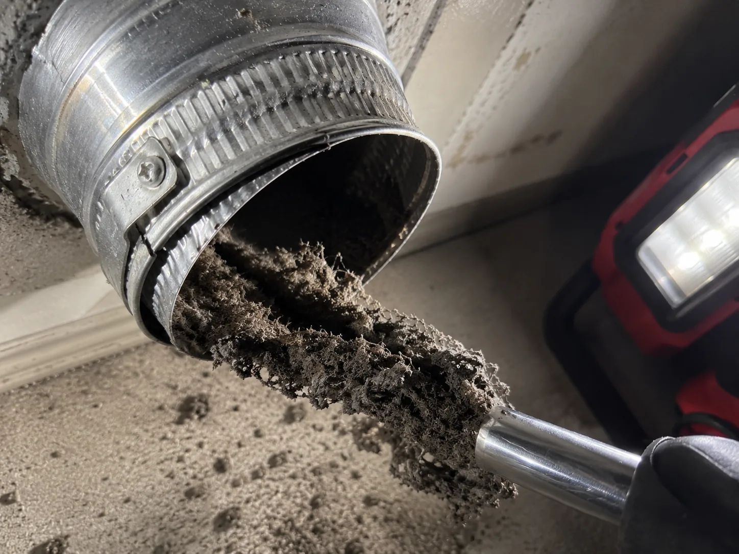 Dryer Vent Lint Removal